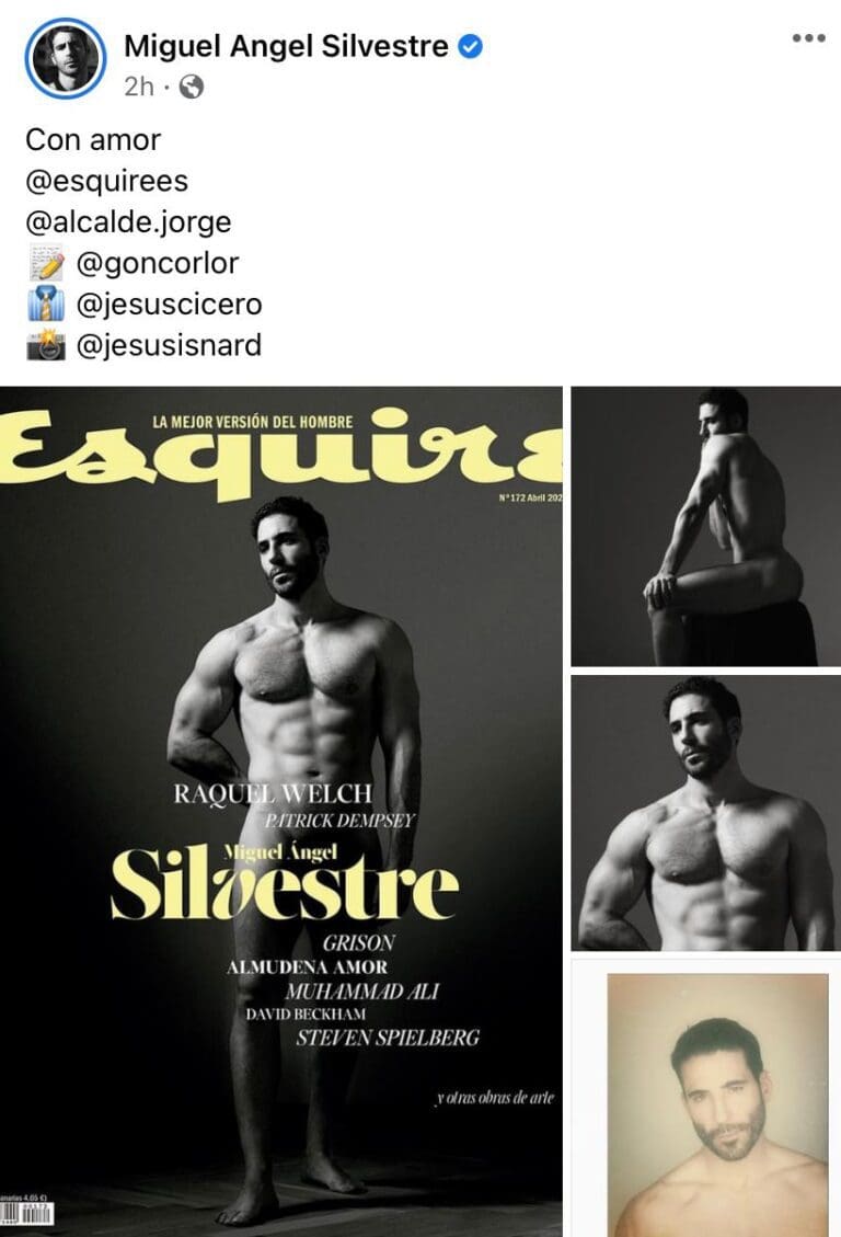 Actor Miguel Ngel Silvestre Posa Totalmente Desnudo Para Portada De Esquire Teleonce Tv