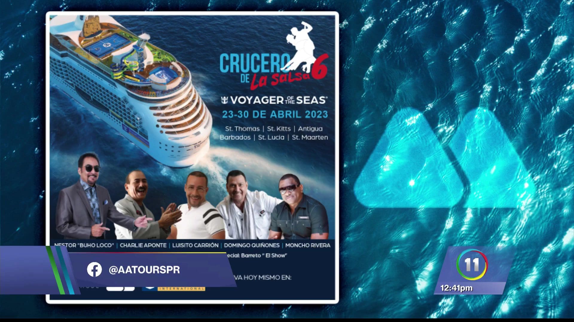 Academia del Viajero Regresa al crucero de la salsa TeleOnce TV Vívelo