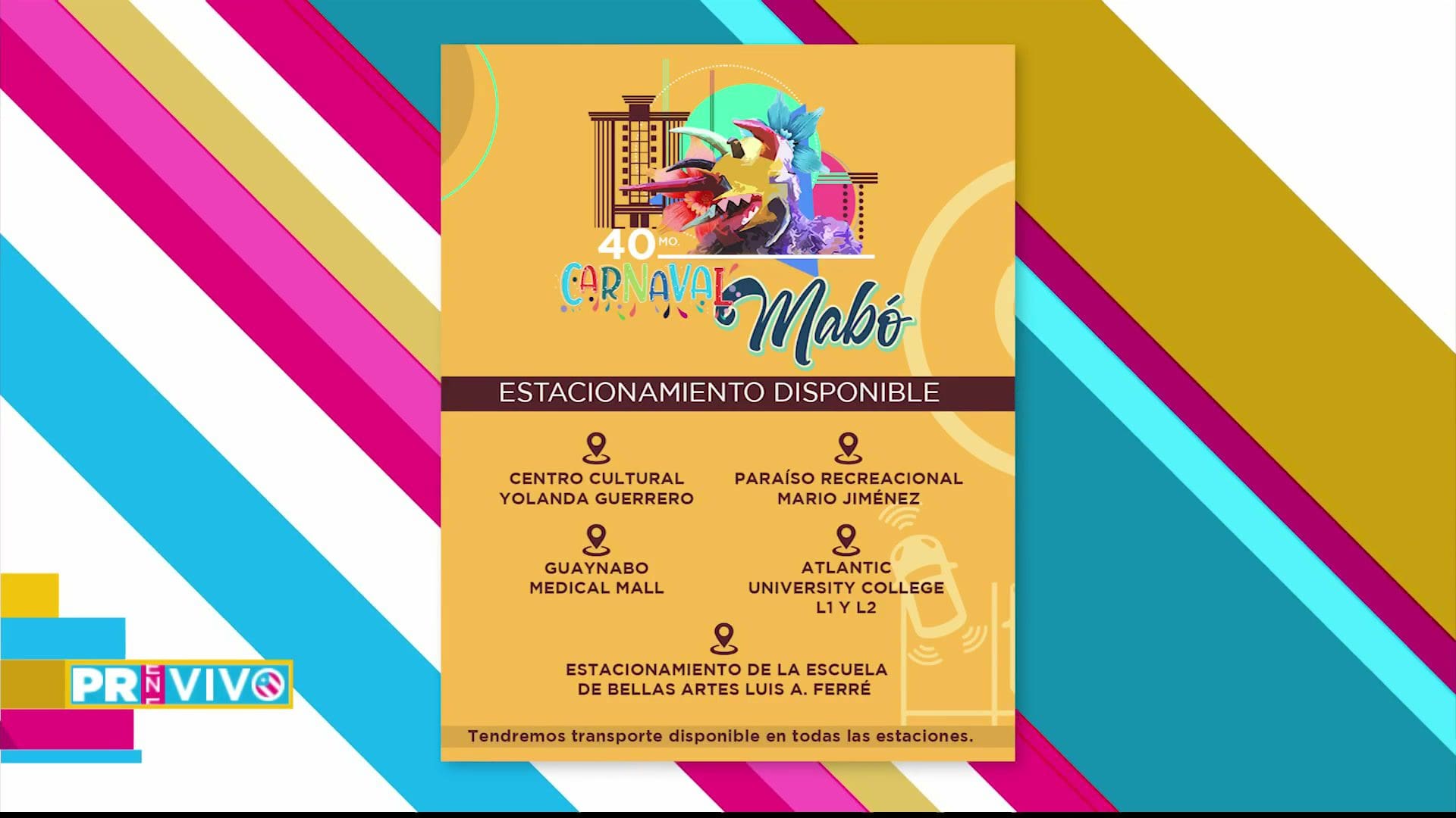 De fiesta Guaynabo con el Festival Mabó TeleOnce TV Vívelo