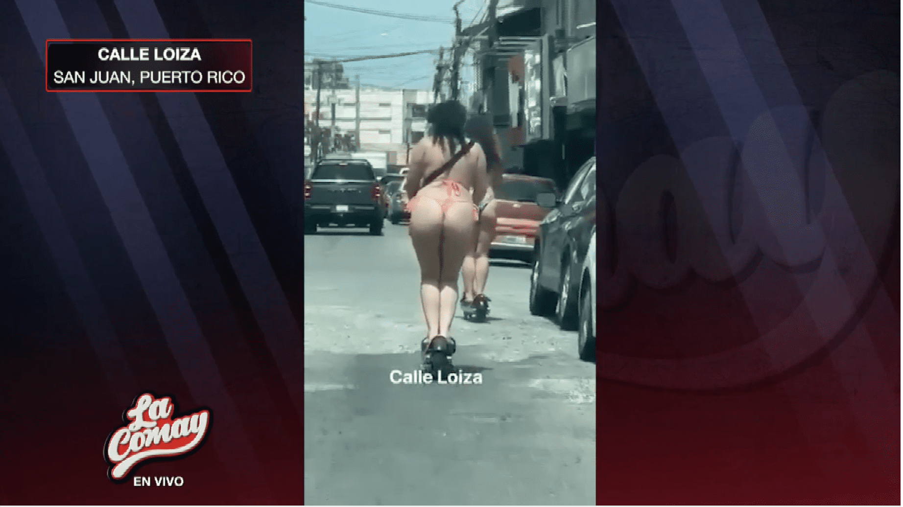 Turistas se pasean en tanga por la calle Loíza - TeleOnce TV | Vívelo