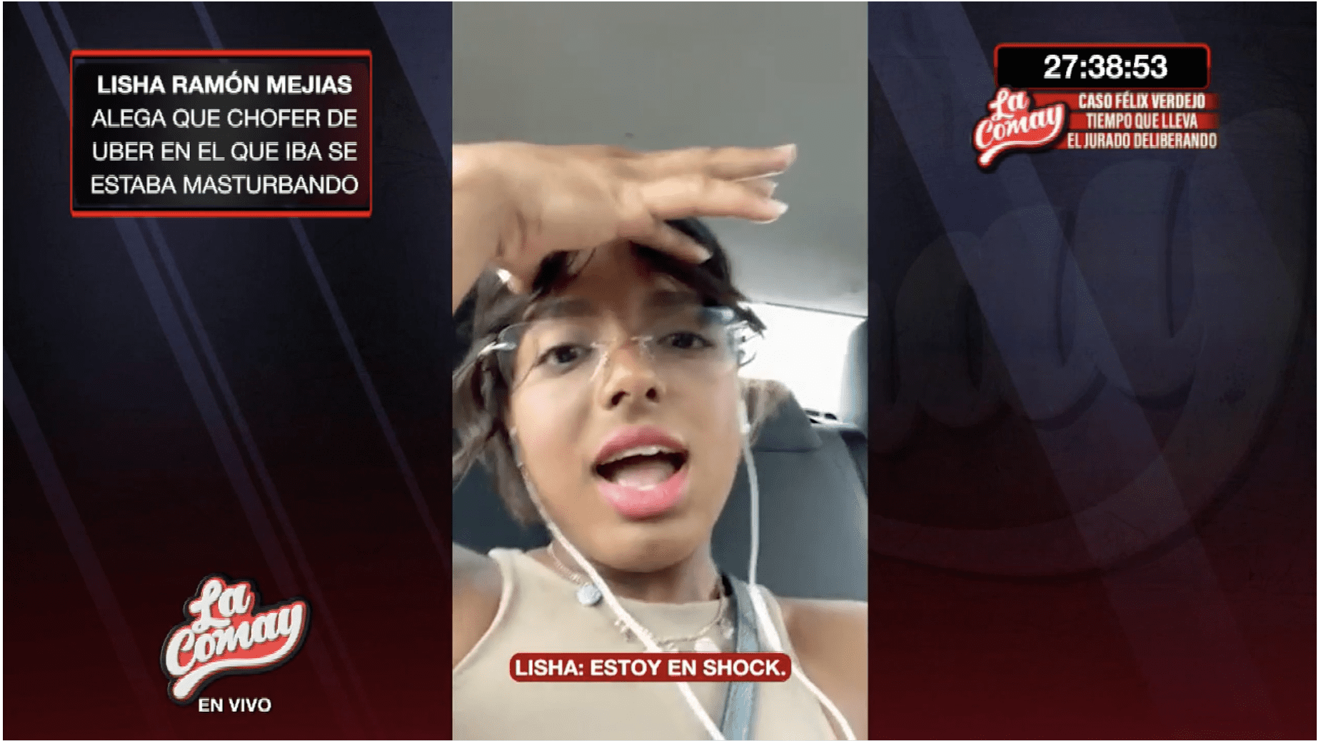 Lisha Ramón alega que persona que la llevaba en Uber se estaba masturbando  - TeleOnce TV | Vívelo