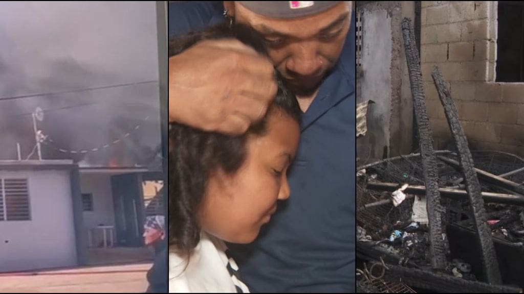 Triste Navidad para una familia que en cuestión de nada perdió su hogar ...