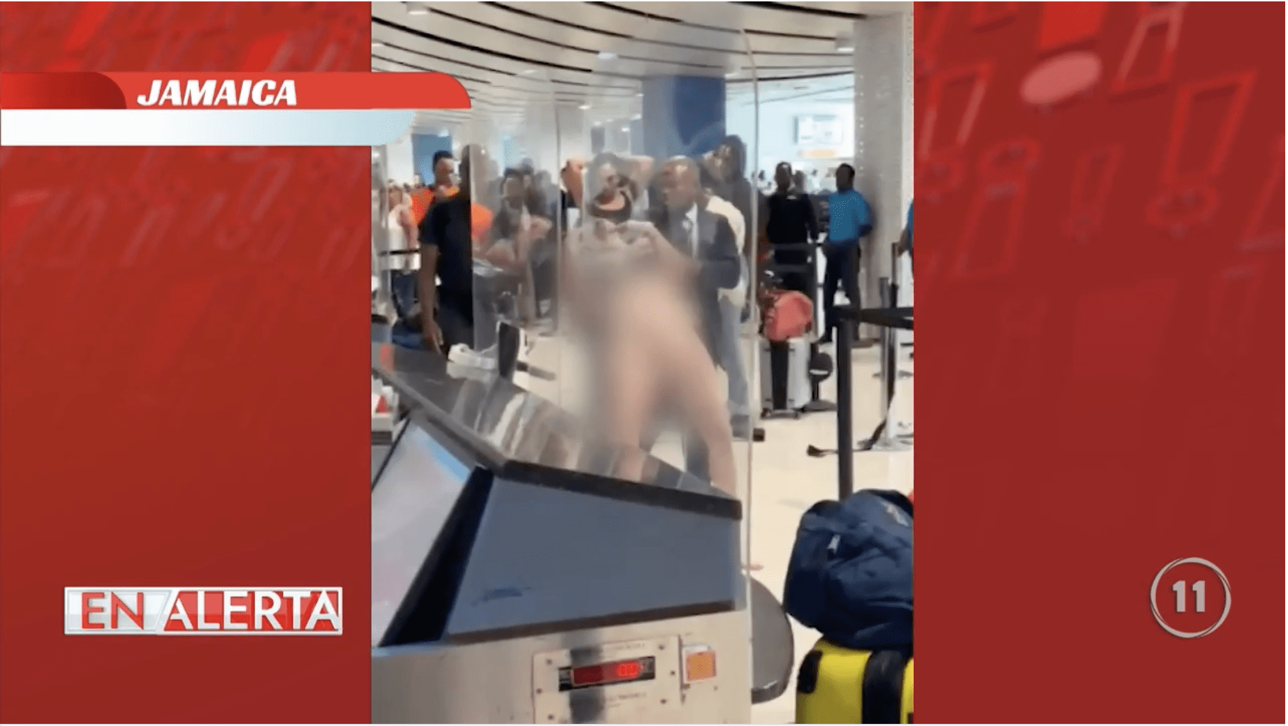 Mujer drogada se desnuda en aeropuerto de Jamaica y protagoniza tremendo  escándalo - TeleOnce TV | Vívelo