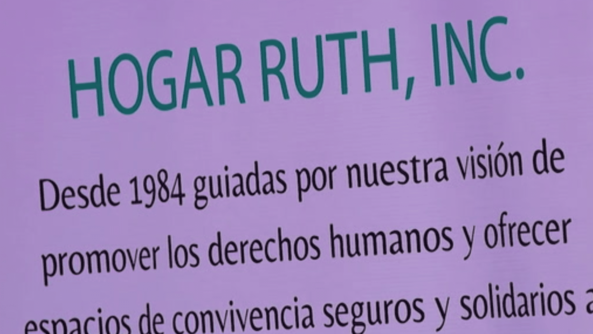 Hogar Ruth afirma cada vez son menos los fondos para atender la ...