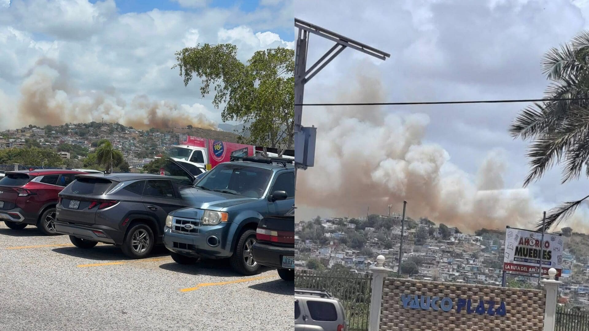 Imagen del artículo de Univision / TeleOnce: Vecinos desalojan sus casas tras el humo de incendio forestal en Yauco