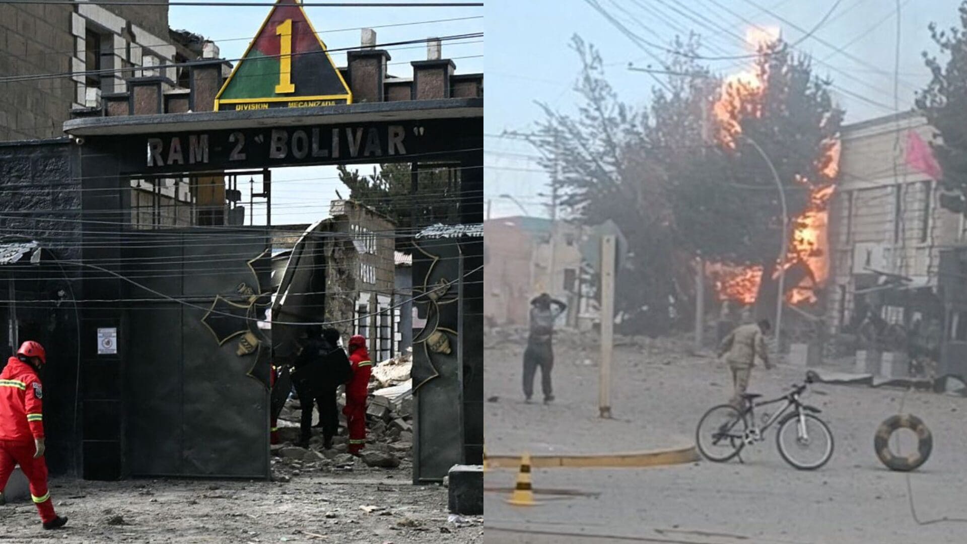 Imagen del artículo de Univision / TeleOnce: Dos explosiones en base militar de Bolivia dejan al menos tres muertos, 81 heridos y 14 sin localizar