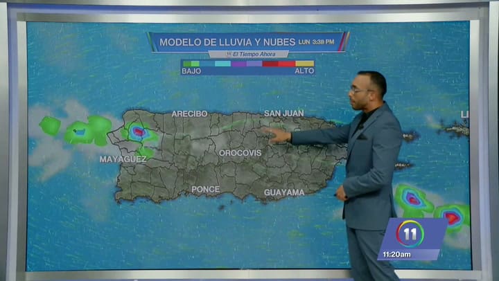 Imagen del artículo de Univision / TeleOnce: Mucho calor y aguaceros aislados dominarán el inicio de semana