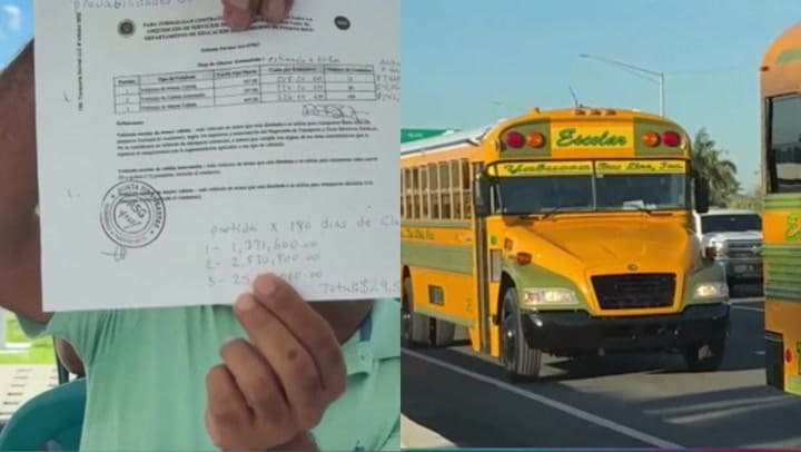 Imagen de la cobertura de: Porteadores cuestionan subasta de transportación escolar y advierten posible impacto en enero
