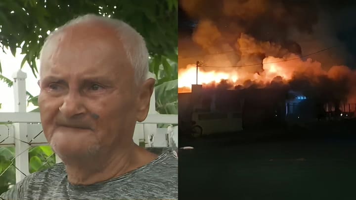 Imagen del artículo de Univision / TeleOnce: Fuego consume su hogar y deja a octogenario solo con la ropa que lleva puesta